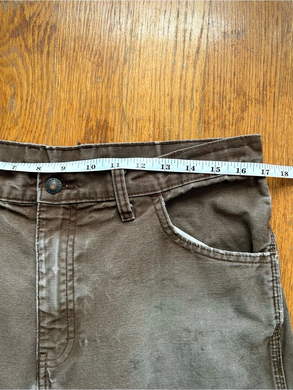 Vintage Y2K Dickies Faded Brown Distressed Carpenter Pants